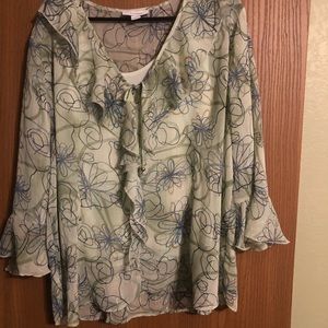 Dress barn fits like 16/18 blouse spring green